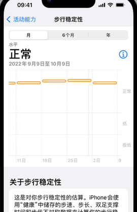 大城iPhone手机维修如何在iPhone开启'步行稳定性通知'