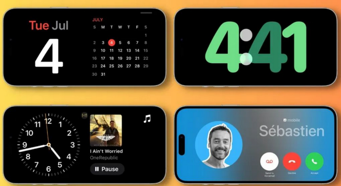 大城苹果手机维修分享iOS17横屏充电待机显示有什么好处 