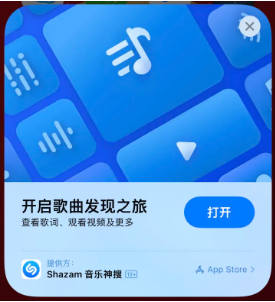 大城苹果14维修站分享iPhone14音乐识别功能使用方法 