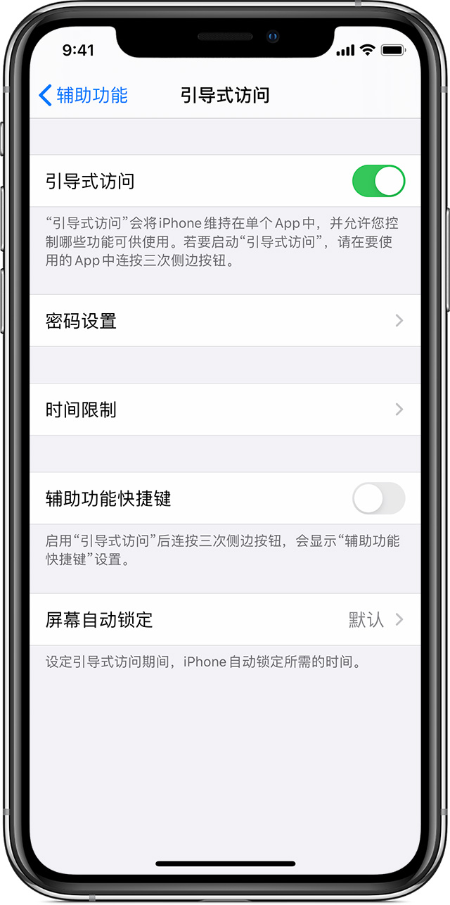 大城苹果手机维修分享如何在 iPhone 上退出引导式访问 