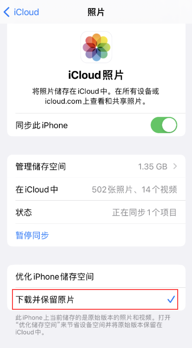 大城苹果手机维修分享iPhone 无法加载高质量照片怎么办 