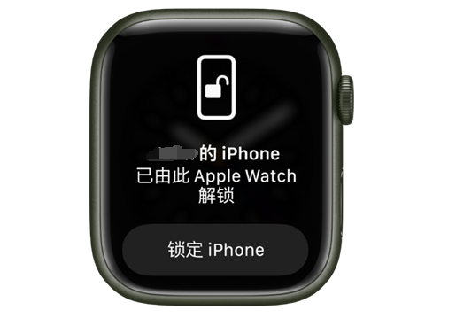 大城苹果手机维修分享用 AppleWatch 解锁配备面容 ID 的 iPhone方法 