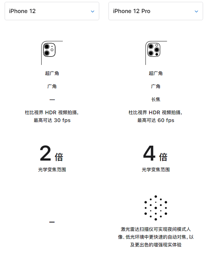 大城苹果手机维修分享苹果 iPhone 12 与 iPhone 12 Pro 选哪款 